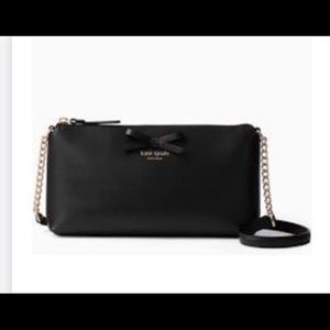 Kate spade black leather purse NWT